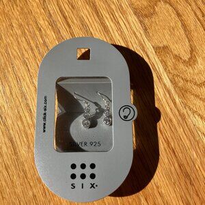 Fake diamond earrings